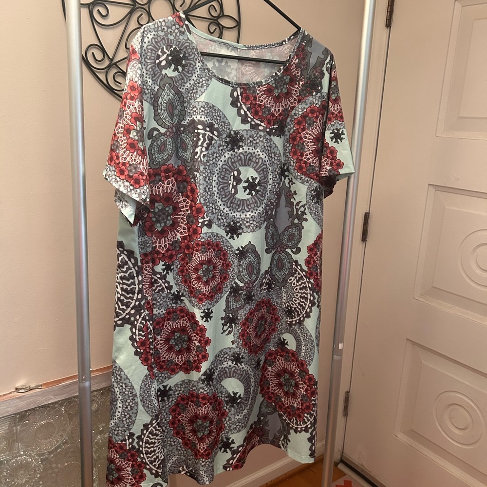 Multicolored Casual Midi Emery Rose Dress 3XL